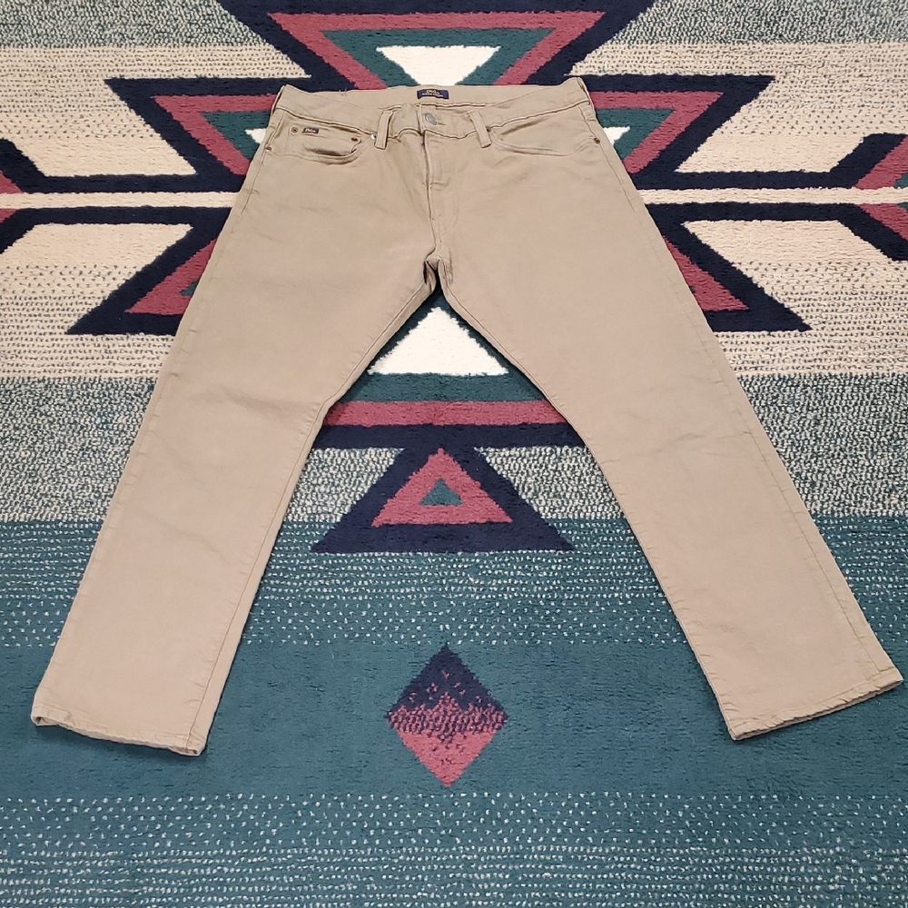 Polo by Ralph Lauren Straight Jeans in Khaki